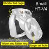 Sex Products HT-V4 Set Male Chastity Device Cock Cage With 4 Penis Rings Sex Toys For Men Resin Virginity Lock