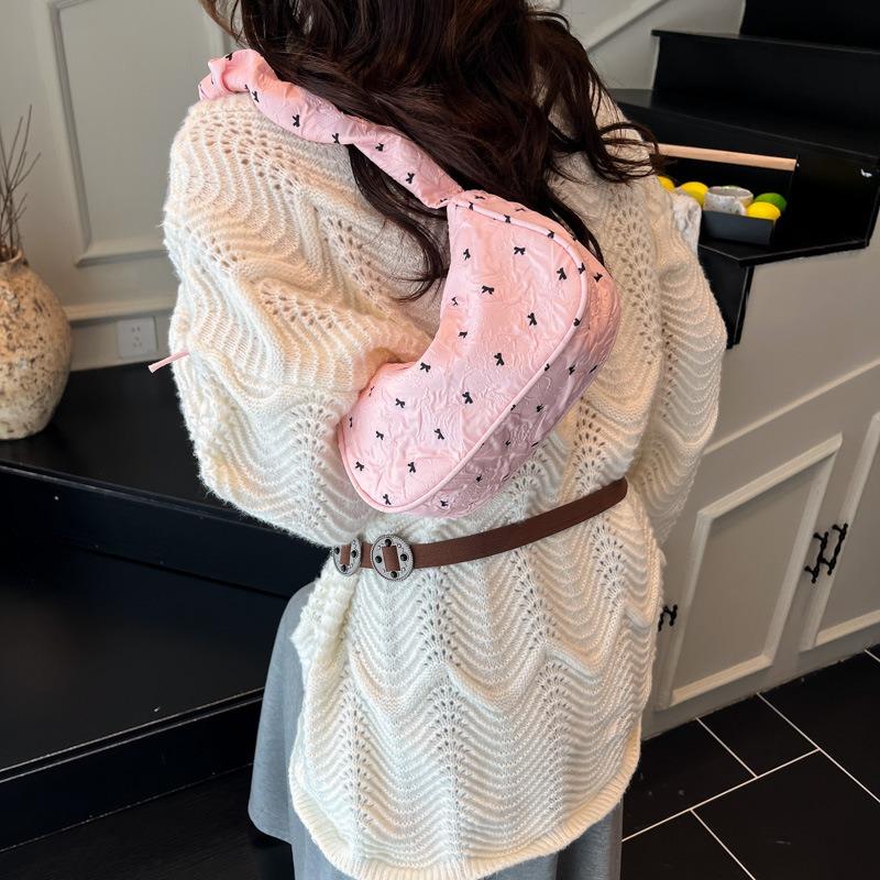 Nischen-Ballettstil-Tasche Damen neue Schleife vielseitige kleine Tasche Mode Pendler Schulter Achseltasche