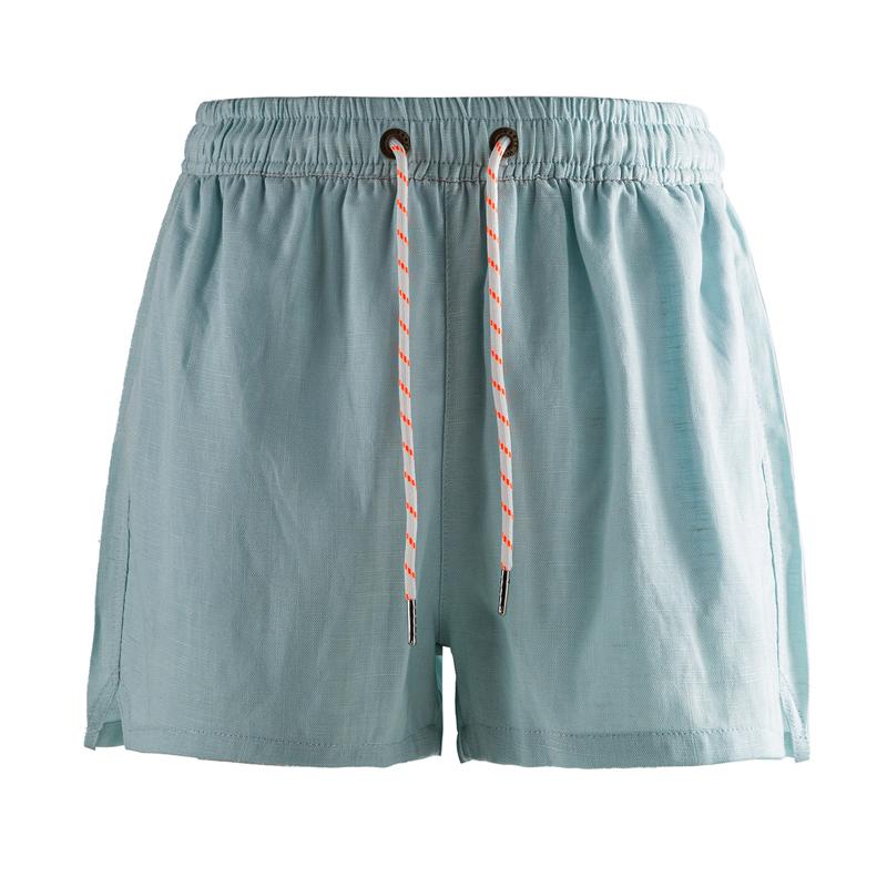 Men s Linen Blend Casual Shorts, Elastic Waist Drawstring Summer Beach Shorts with Mesh Lining (M-3XL) M(45kg-54kg)