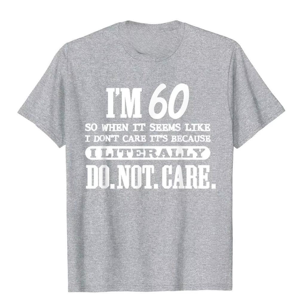 Fun 60th Birthday Gift - Printed Cotton T-Shirt - Suitable for Both Men and Women - Summer Casual Streetwear