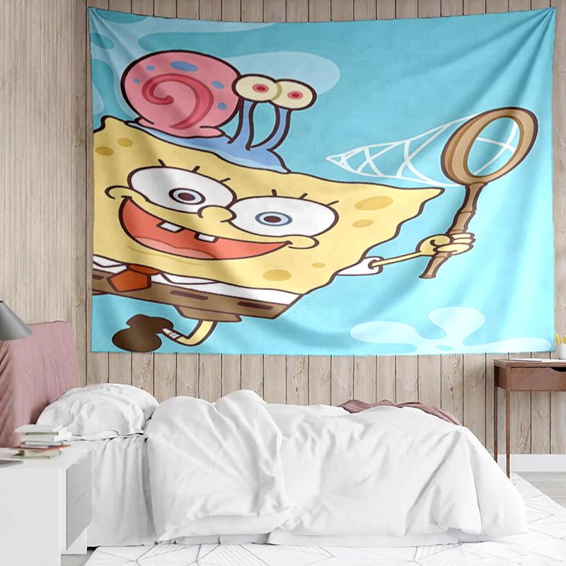 1PC Sponge Expressions Pattern K-pop music group Tapestry Accessories for Bedroom,Livingroom, dormitory Room Wall Decor Fan Birthday Gifts