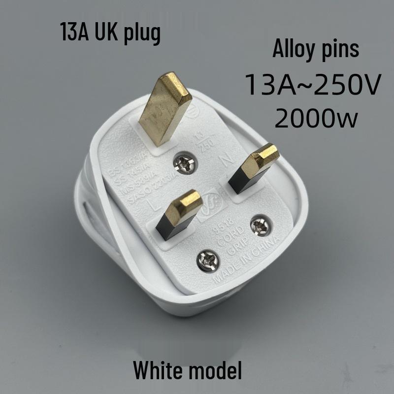 UK Standard 13A BS Power Plug with Switch and Detachable Terminal Block