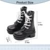 1/ Doll Shoes Photo Props PU Leather Cool Trendy Casual Mini Miniature Model Boots for Female Action