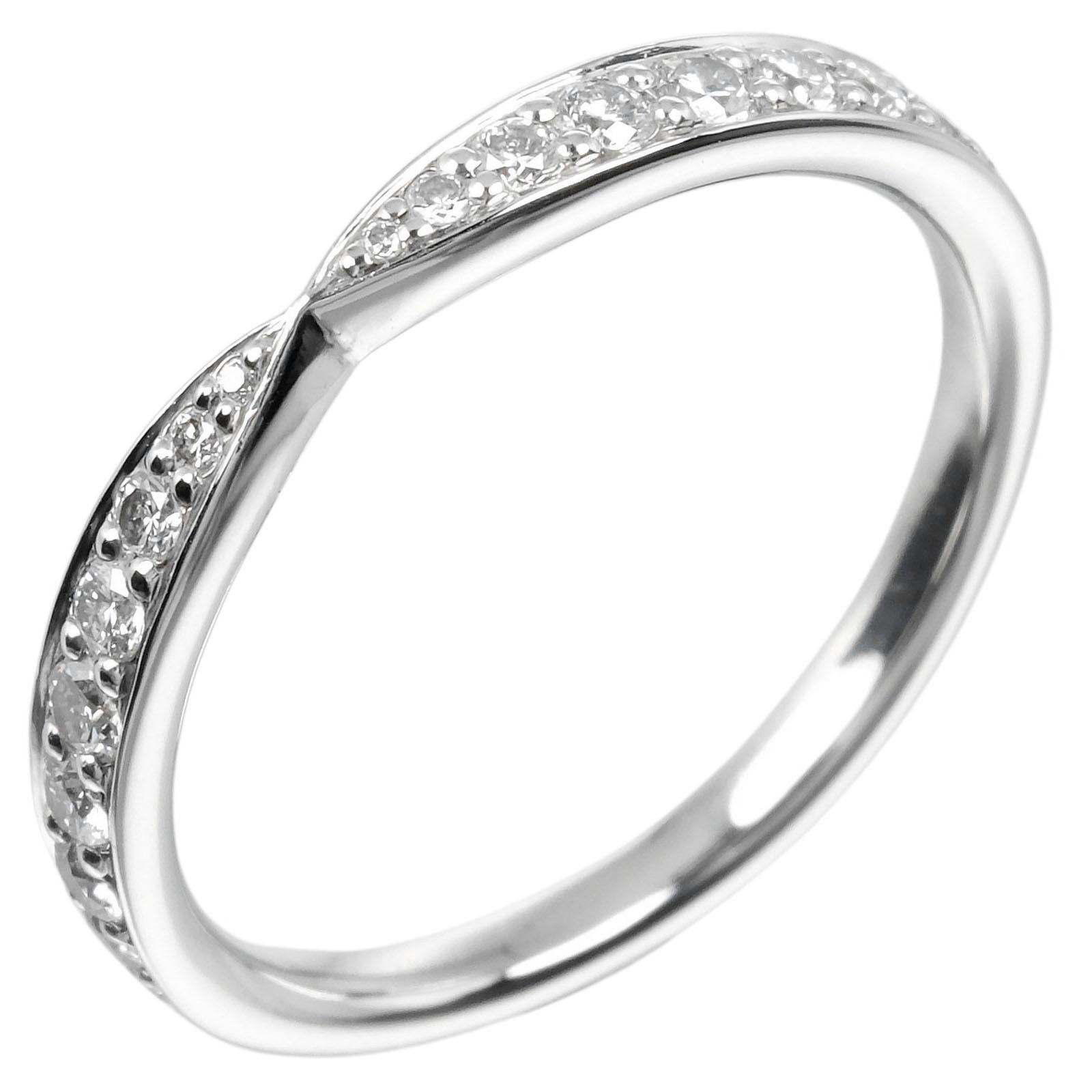 

TIFFANY&Co. harmony Ring Pt950Platinum/diamond #3.9(US Size) 2.44g Women Used