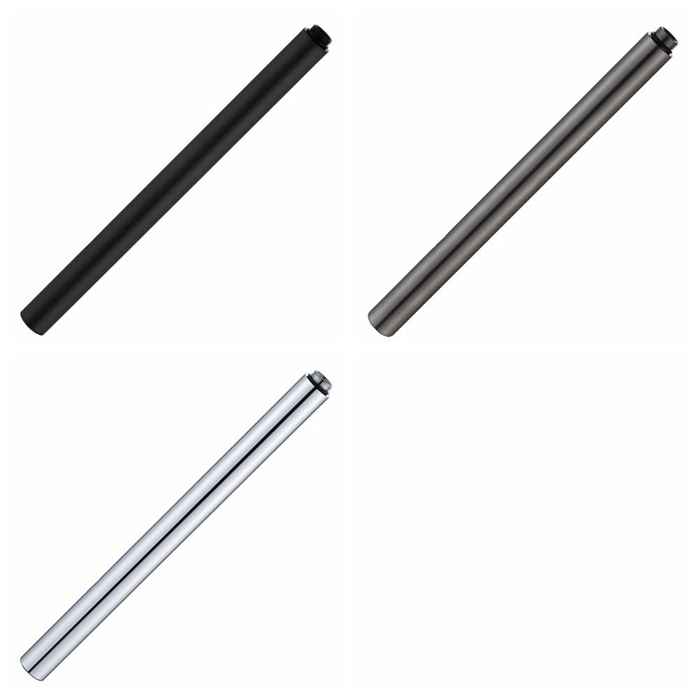 Round Shower Extension Pipe Copper Shower Extension Rod Black Extension Pipe Connection  Toilet