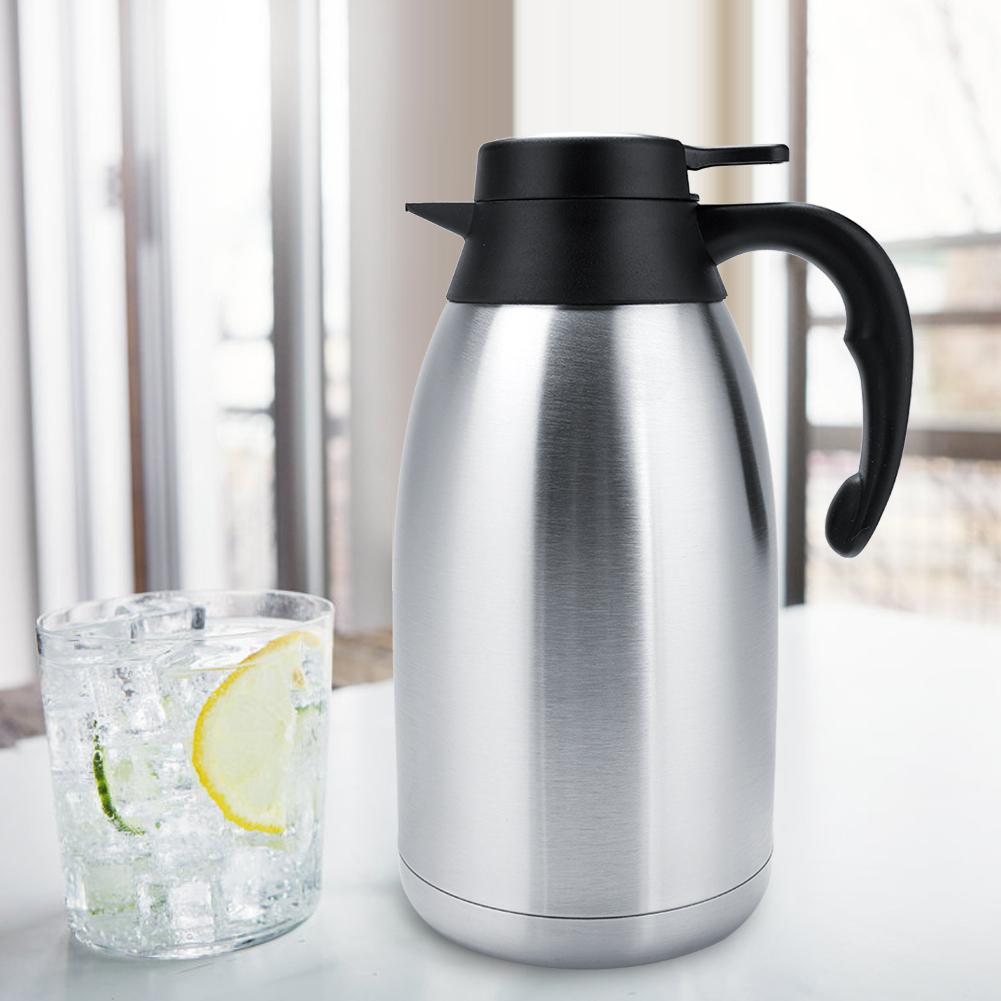Vacuum Insulated Water Pot Stainless Steel Thermos Coffee Tea Water Pot 2L