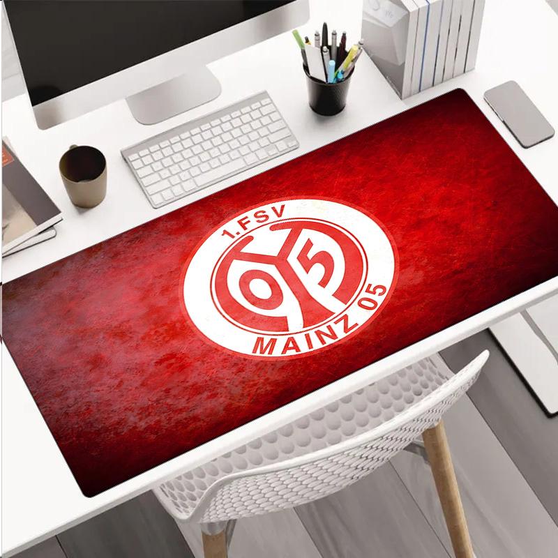 Red Emblem FSV Mainz Mouse Pad, Rubber Base, Mouse Pad for Gamers and Office Use, Gaming Desk , Easy To Clean Mat Christmas fan gifts