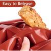 Set of 2 Silicone Granola Bar Molds – Non-Stick 12-Cavity Protein Bar Tray for Chocolate, Brownies, Cheesecake, Cornbread and More