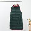 Plastic Down Jacket Vest Women's Long Over-the-knee Fashion Versatile Sleeveless Hooded Vest Waist Down Vest Jacket