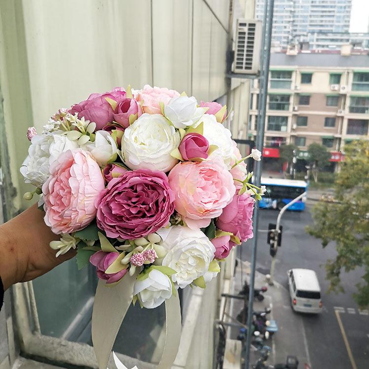 Koreanischer Waldstil Braut-Handstrauß für Hochzeit oder Foto-Requisiten