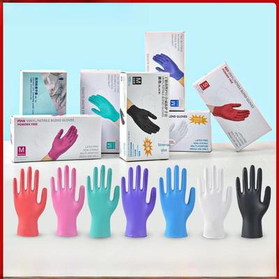 Thickened Disposable Nitrile Latex PVC Gloves: Edible-Grade Protection for Beauty, Kitchen, and Catering Use