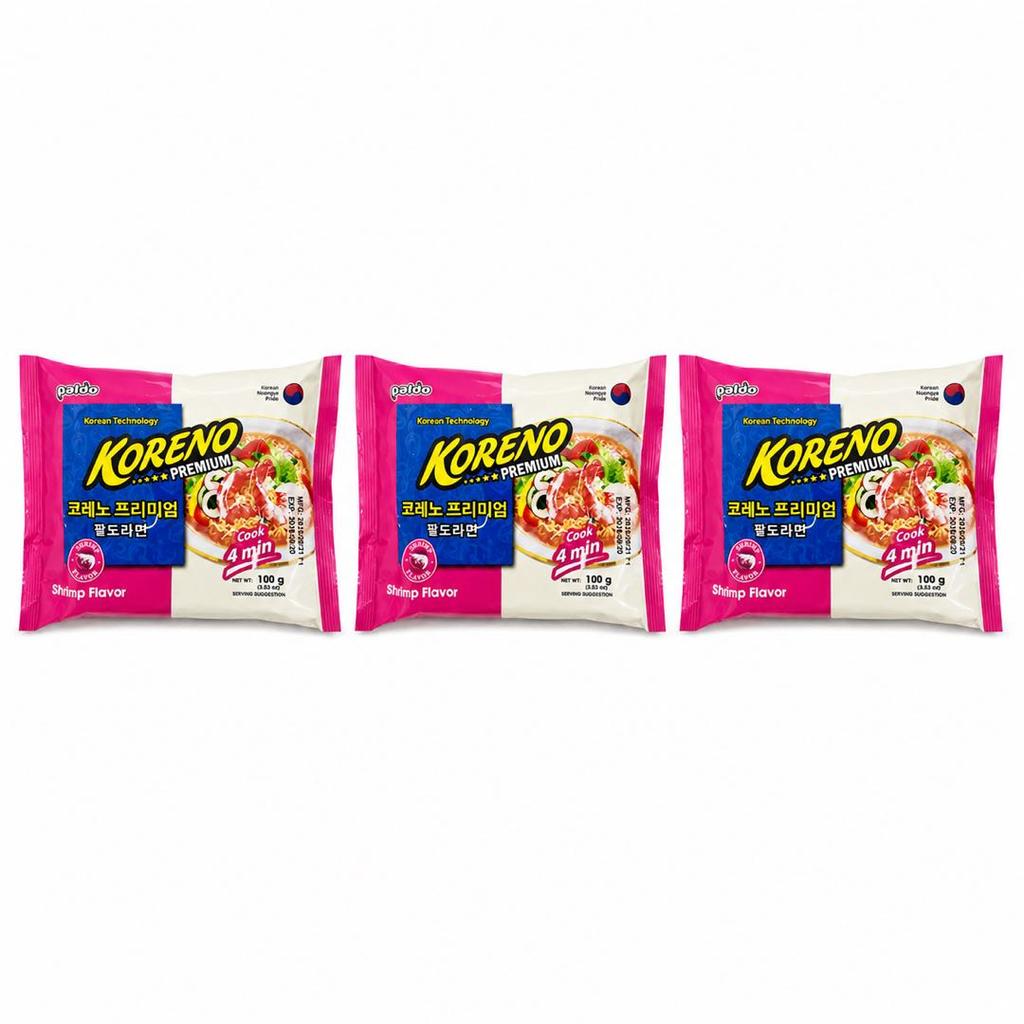 PALDO Shrimp Flavor Soup Noodles Multi Pack 100g*5pcs
