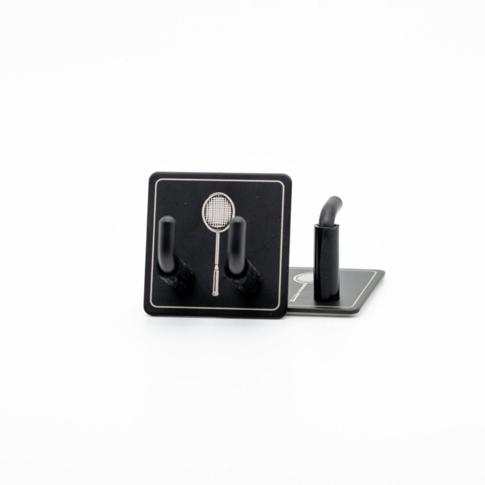 Wall Hook Storage Wall Mounted Racket Holder Stainless Steel Tennis Storage Rack  Game Room