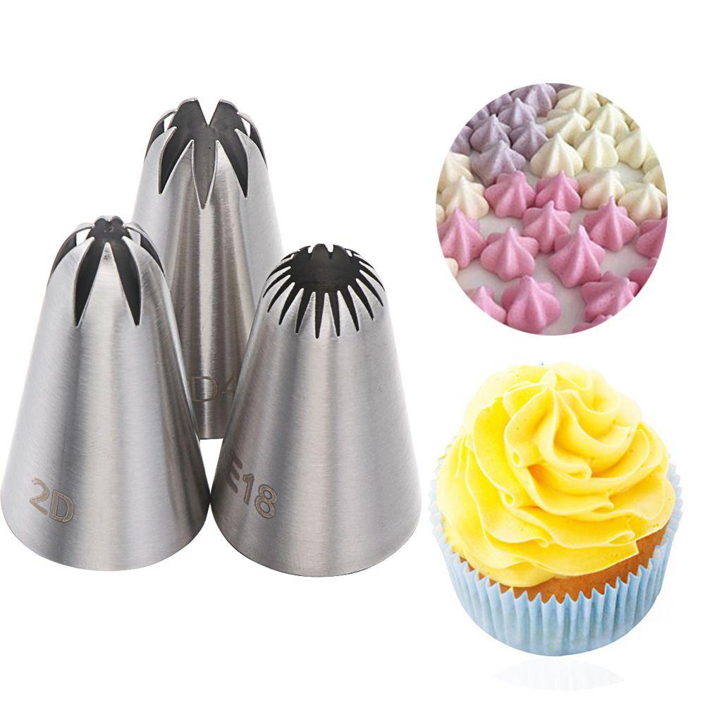 Steel Cupcake Pastry Tips Cream Nozzle Baking Mold Cake Decorating Tool Icing Piping Nozzles