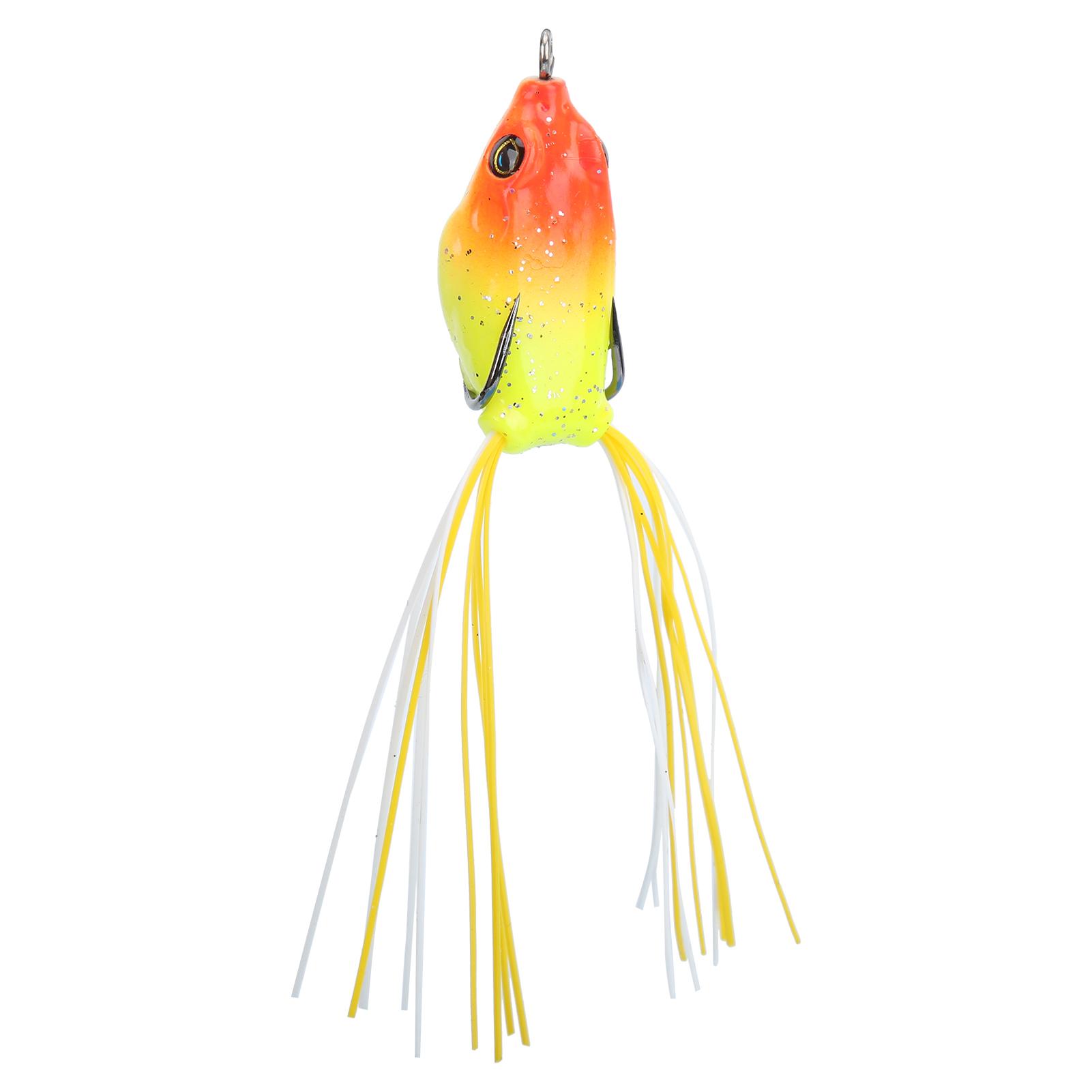 

Artificial Fish Snakehead Bait Lifelike Soft Frog Lure Swimbait with Hook and Tail1#