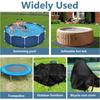 6/8/10/12ft Round Swimming Pool Covers ForAbove Ground Pools Hot Tub Cover Solar Covers Heavy Duty Tear Resistant Pool Cover