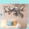 Elegant 3d Mirror Flower Art Wall Sticker Acrylic Mural Decal For Home Room Decor
