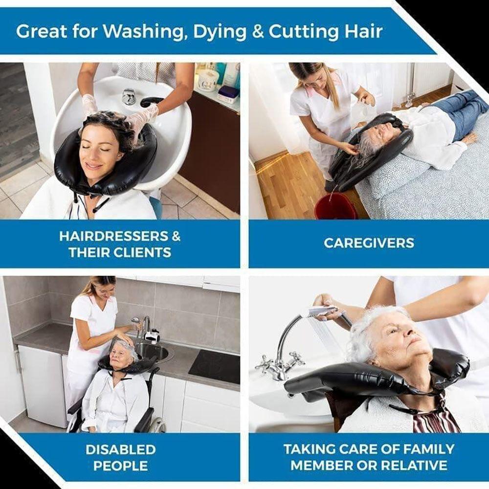 Portable Inflatable Hair Washing Basin Convenient Hair Bathtub Durable Bed Shampoo Basin  Baby Care