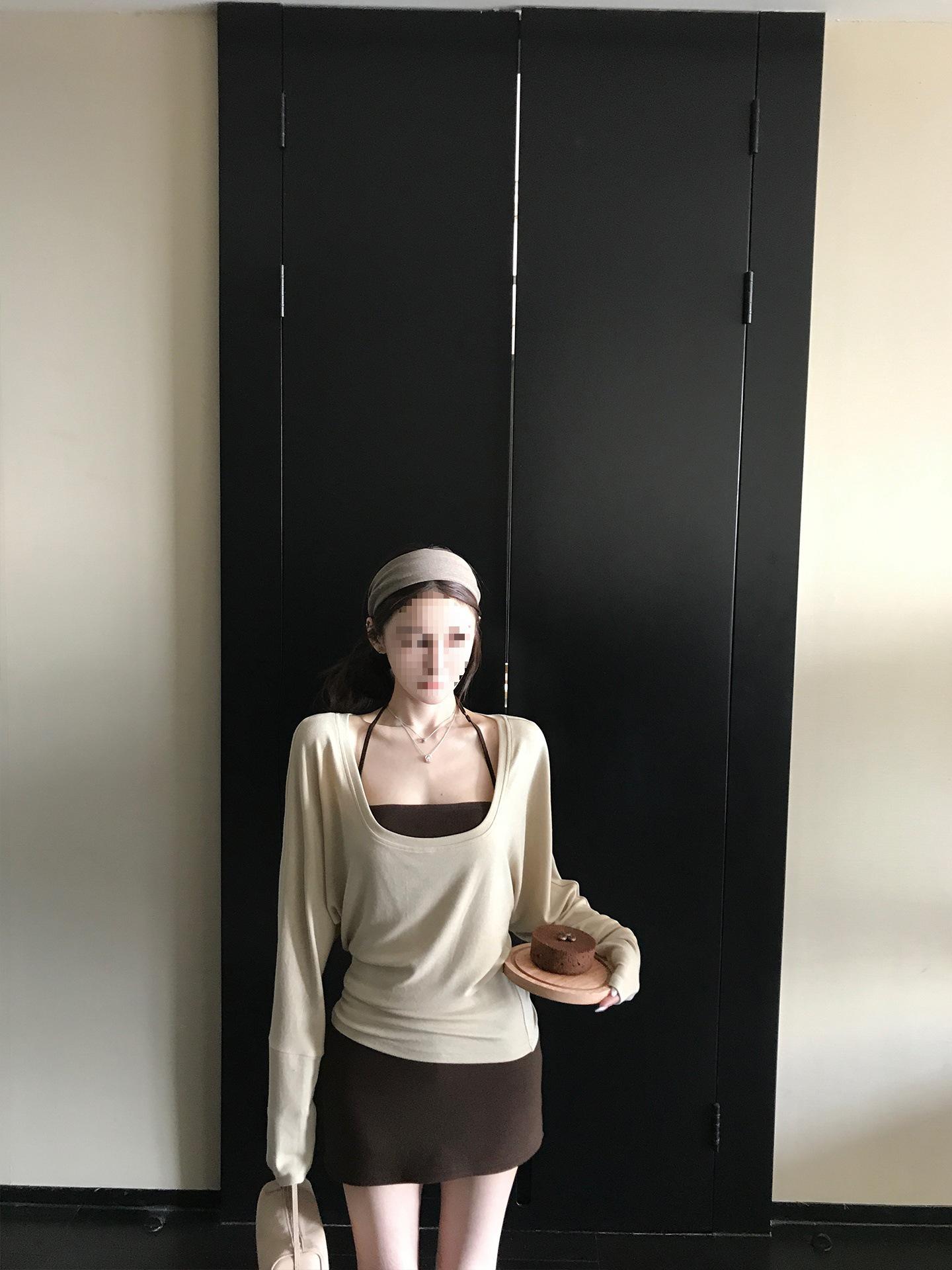 

Relaxed Tencel Acetate Lazy T-Shirt & Halter Vest 4-Piece Set Extra Small