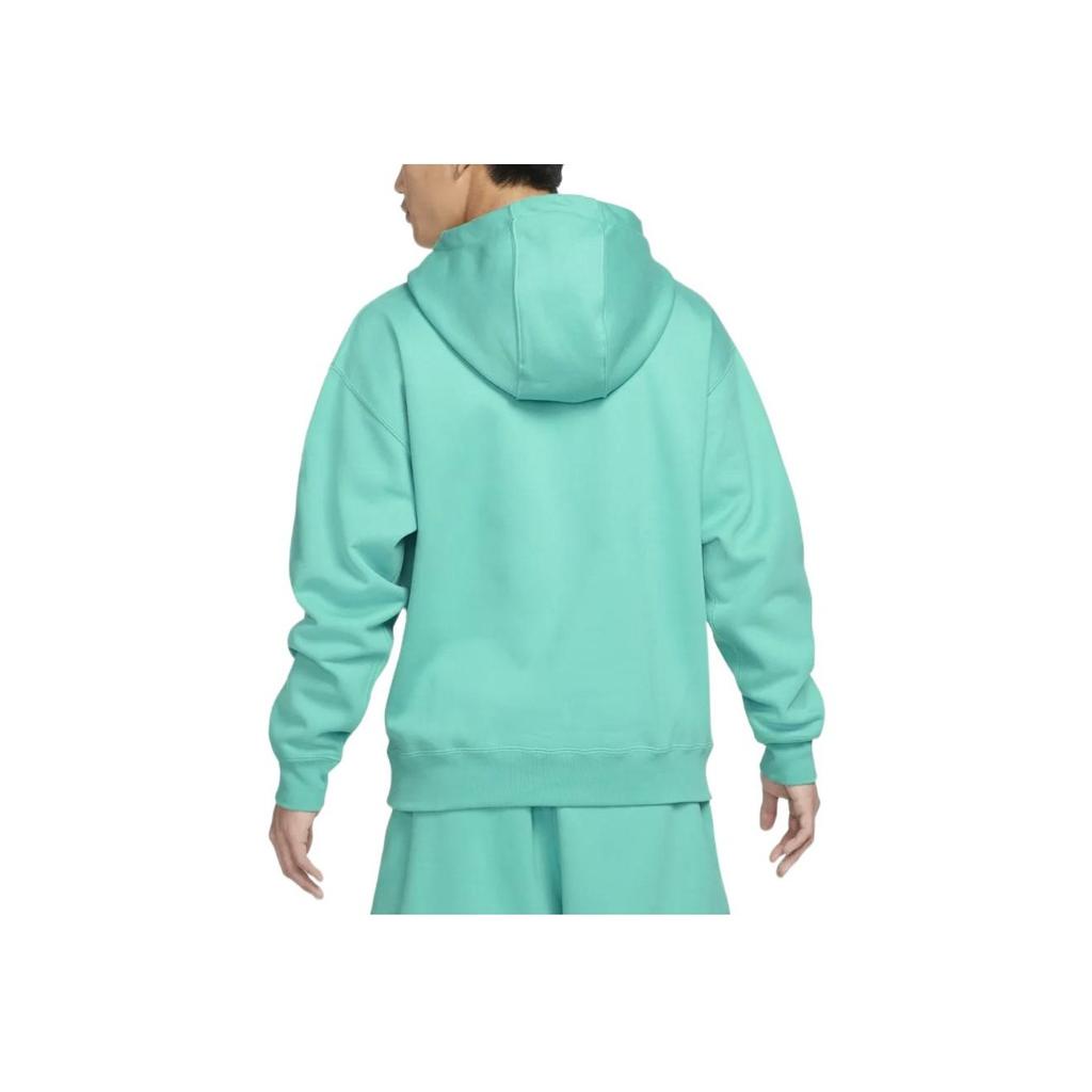 Nike Embroidered Logo Kangaroo Pocket Hoodie Men Hoodie Tea-Green DA0316-393