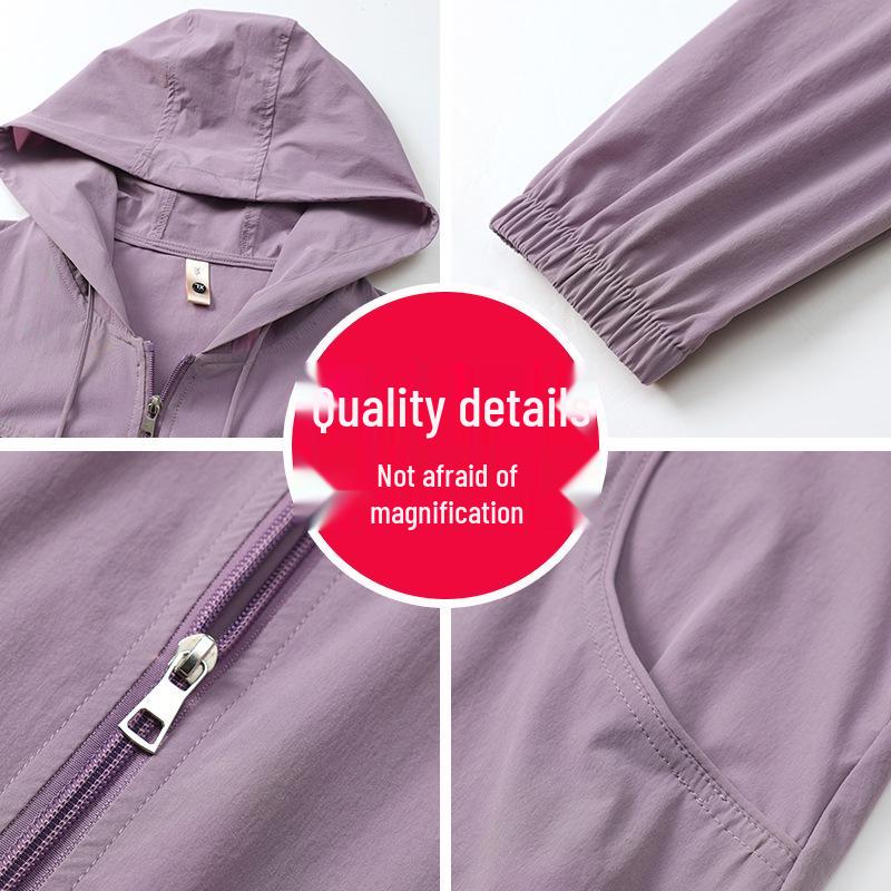 2026 Spring Hooded Jacket: Stylish Sun Protection for Moms, Breathable, Age-Defying Top for Middle-Aged and Elderly Women