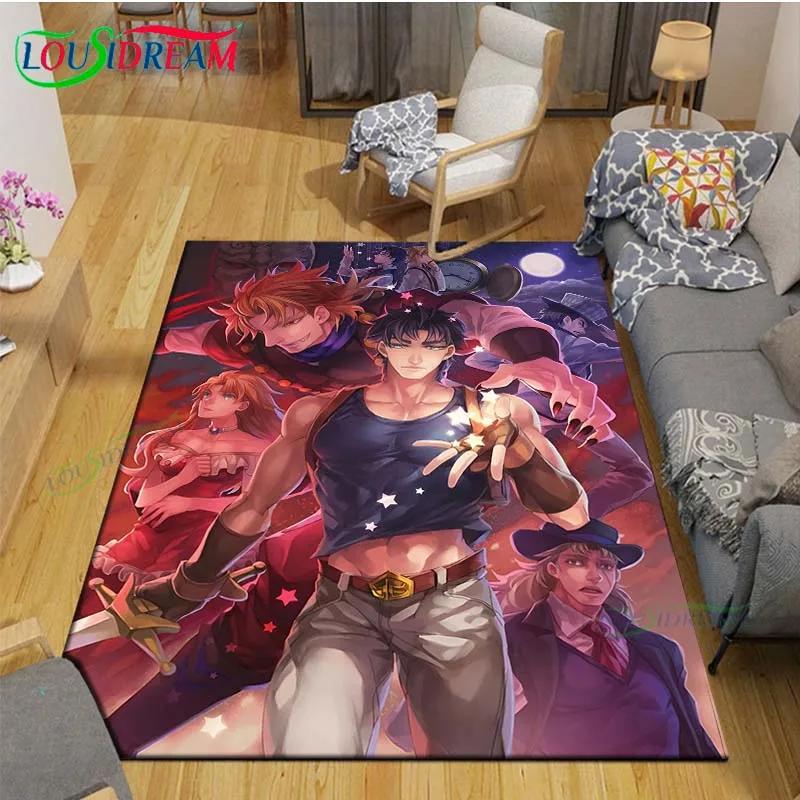 Classic Cartoon J-JoJo’s Bizarre Adventure Carpets Living Room Anti-Skid Area Rug Kids Bedroom Mats Game Mat Large Carpet Decor