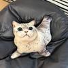 Seal Cat Pillow Doll Soft Stuffed Plush Animals Cats Creative Sleep Pillow Sofa Cushion Waist Support Home Decor for Gift