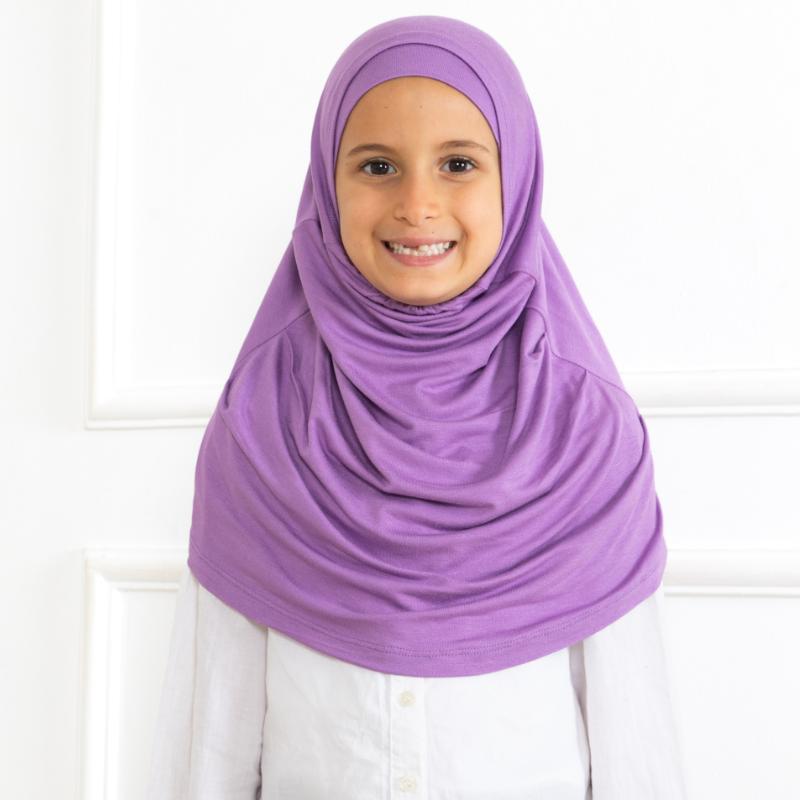 Easy To Wear Hijab For Girls, Muslim Scarf for Kids, Instant Hijabs For Women, Viscose Children Scarves For Ramadan Eid
