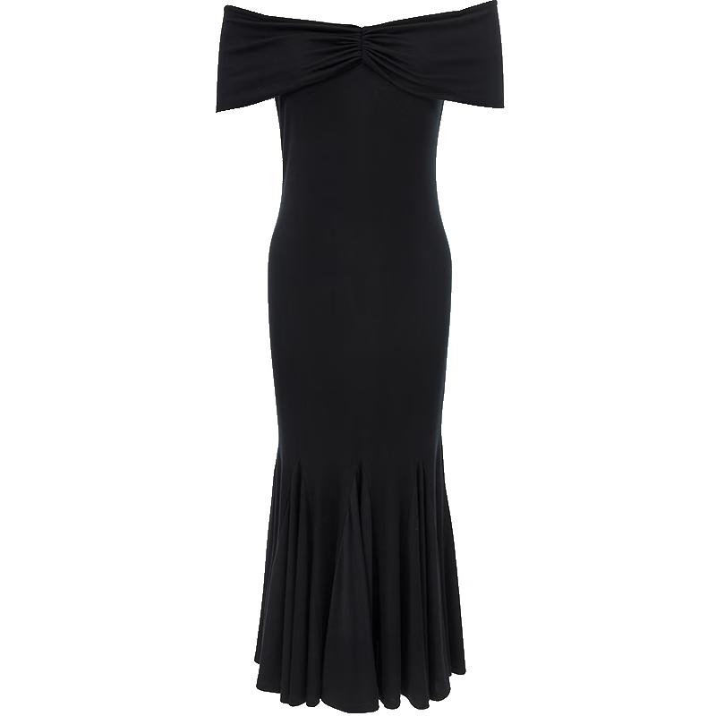 

VEROMODA Women s 2025 Spring Elegant Off-Shoulder Fishtail Maxi Dress XL