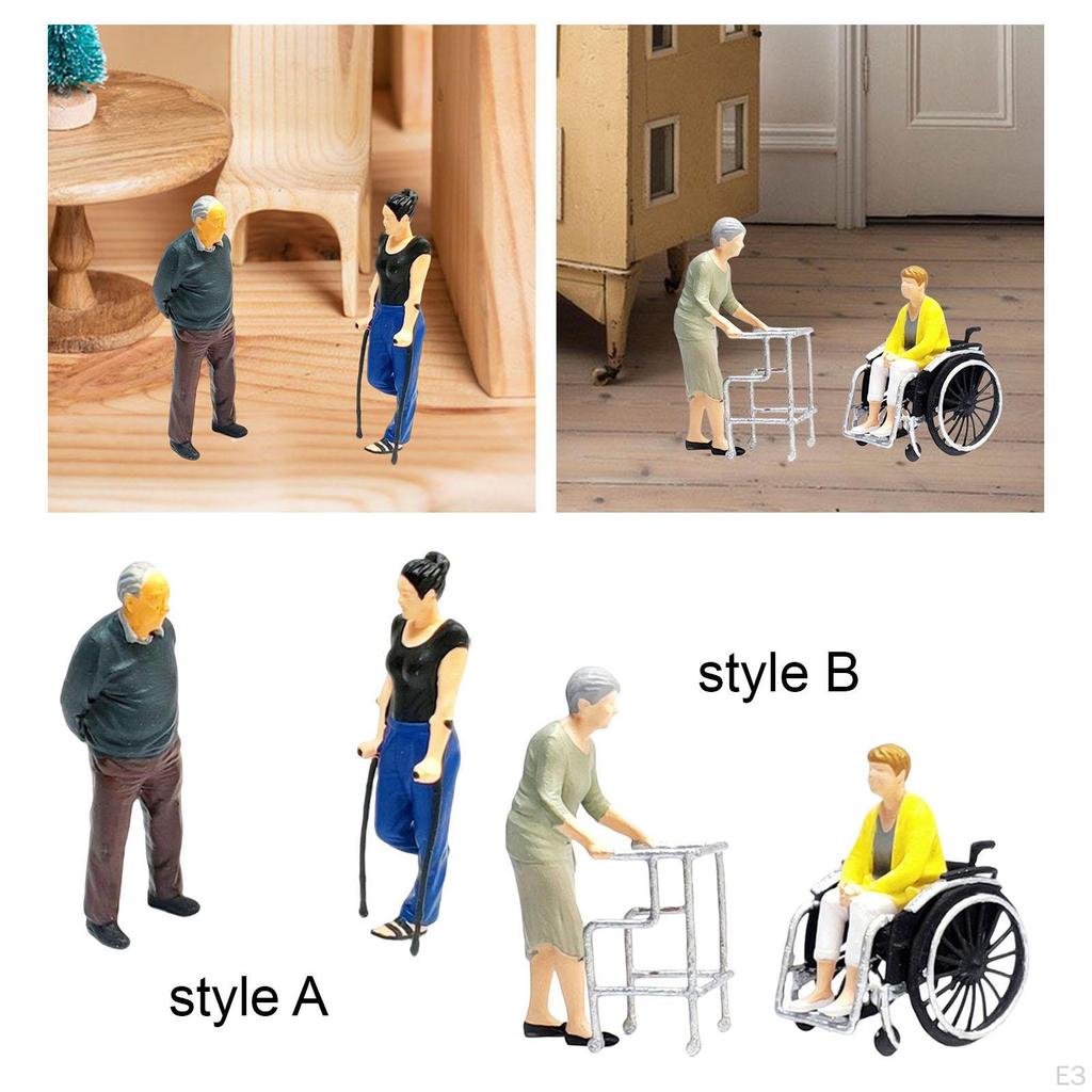 Miniature Model Figures Resin Ornament for 1/64 Mini Ornaments Accessory