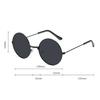 Metal Round-frame Sunglasses Hip Hop Candy Color Lens Circle Sun Glasses Anti UV Street Photography Women Eyewear