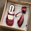 College-Stil, Gut aussehendes Temperament, Sandalen für Damen Sommer High Heels mit Schleifen und kleinem Blumendekor Außenbekleidung