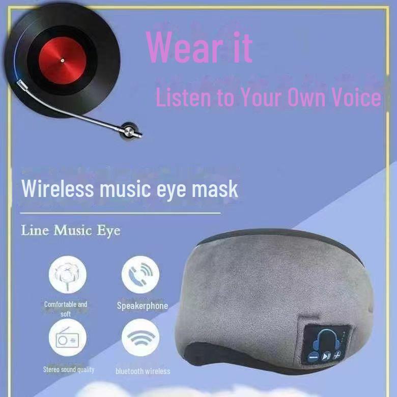 Wireless Bluetooth Eye Mask with Built-in Soundproof Headphones for Sleeping
