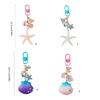 Creative Keychain Shell Car Key Rings Starfishes Key Chain Bag Charm Backpack Pendant Jewelry Accessories