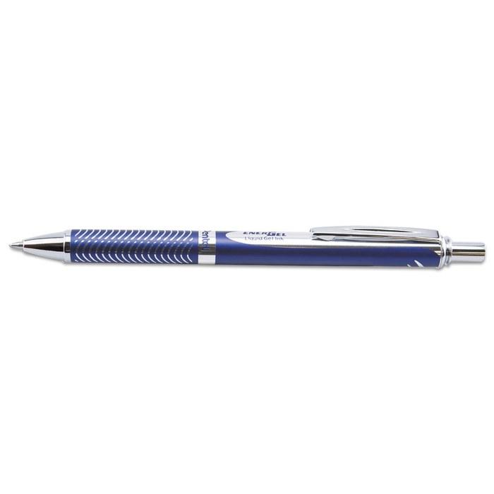 Pentel EnerGel Alloy RT Ballpoint Pen 0.7mm Navy Blue (Black Ink)