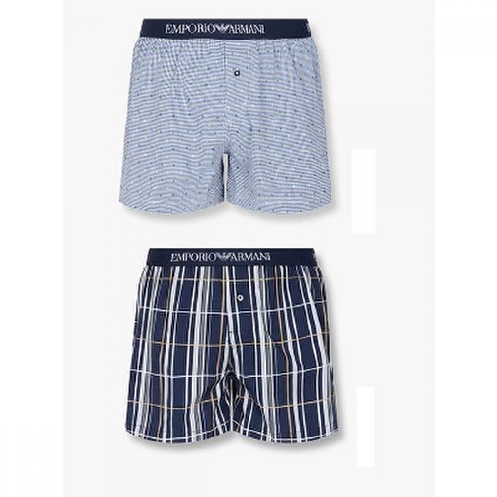 Emporio Armani Men S Banded Patterned Trunk Set 0814312074 0814312075 S(95)