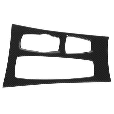 Carbon Fiber Style Center Console Gear Box Panel Cover Trim Fit for X5 X6 E70 E71 2010?2013