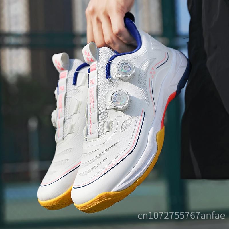 Summer Lightweight Tennis Shoes Training Special Badminton Shoes for Men And Women Rubber Upper Sports Shoe Anti-slip Breathable