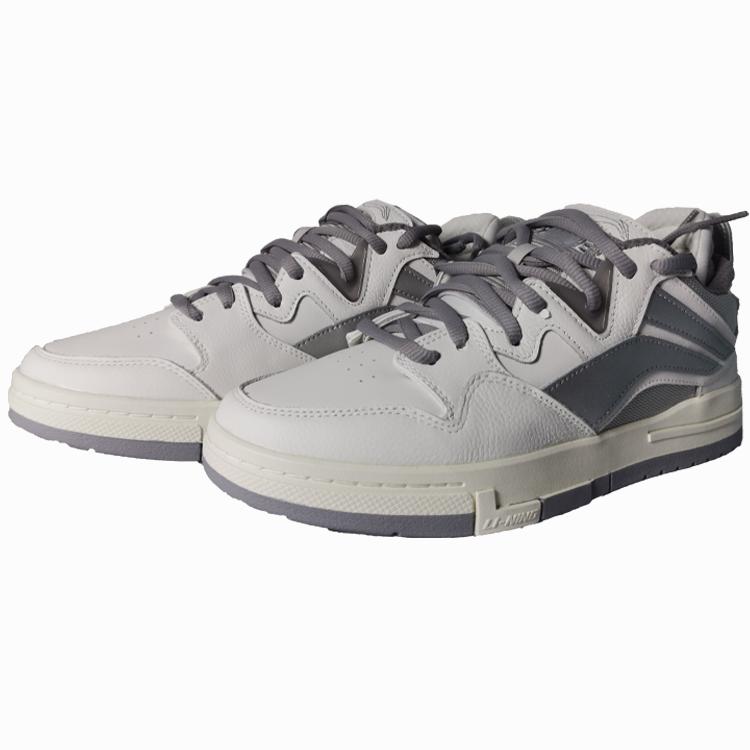 Li Ning We Wo Pro Comfortable Classic Versatile Low-Top Sneakers Women Sneakers White Gray AECT072-1