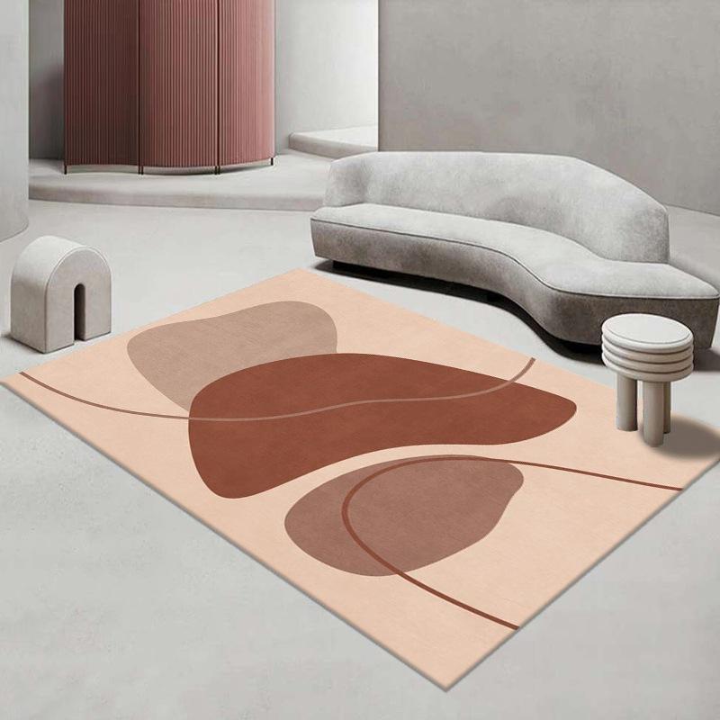 Teppich im japanischen Stil für das Wohnzimmer Nordisch Leichter Luxus Wohnzimmer Sofa Couchtisch Teppich Minimalistische Schlafzimmerbodenmatte