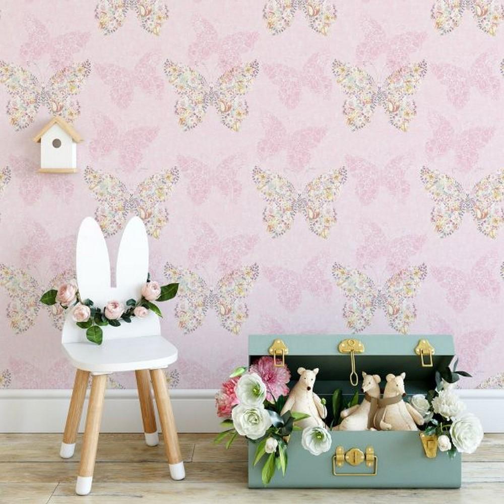 Muriva Catherine Lansfield Enchanted Butterfly Wallpaper