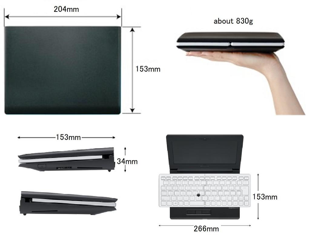 King Jim Portabook Black XMC10