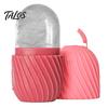 Ice Roller for Face, Silicone Ice Mold with Facial Massager, Pore Tightening Cold Compress Tool for Redness Relief, Portable Skincare Ice Cube Tray