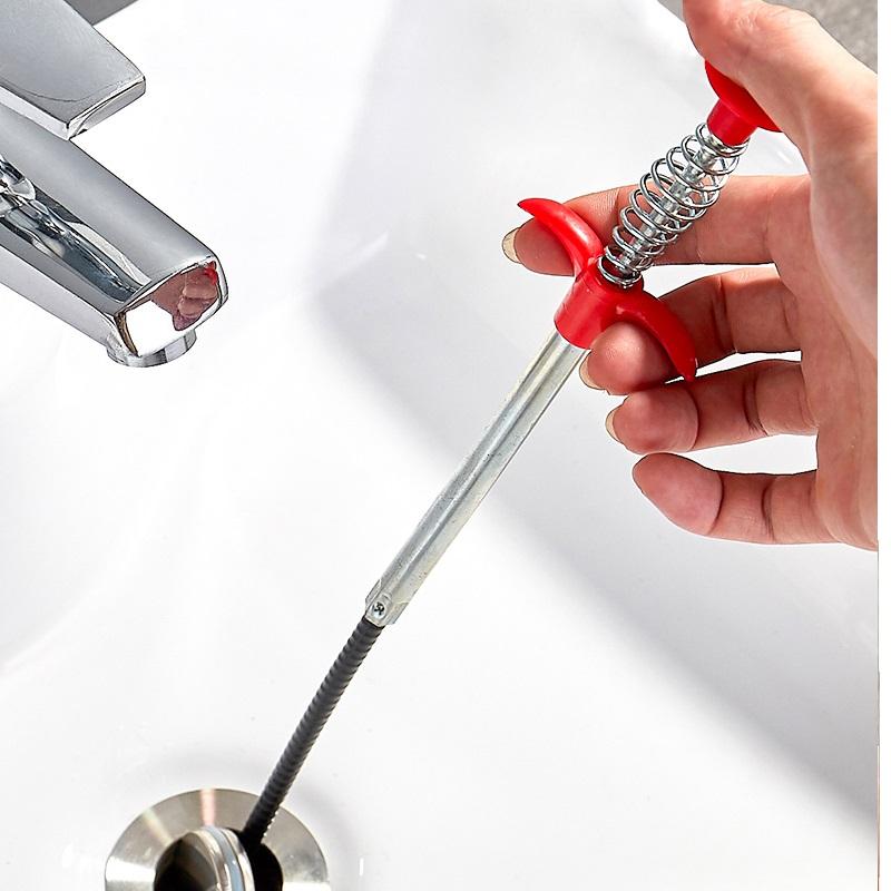 60 cm mudringsverktøy for fjærrør, fjerning av lim for drenering, rengjøring av kjøkken, buet vaskverktøy, husholdningsapparater