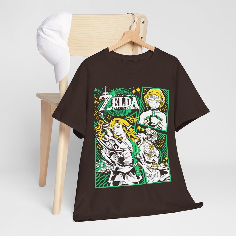 The Legend of Zelda Tshirt Link To The Past Funny Anime Black Shirt All Size