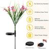 2PCS Solar Garden Lights LED Flower Stake Lamp Outdoor Yard Waterproof Patio Dec