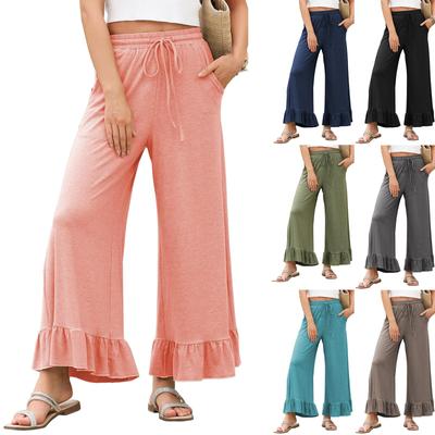 Dámské tepláky s vysokým pasem, cvičební aktivní joggery, volné kalhoty