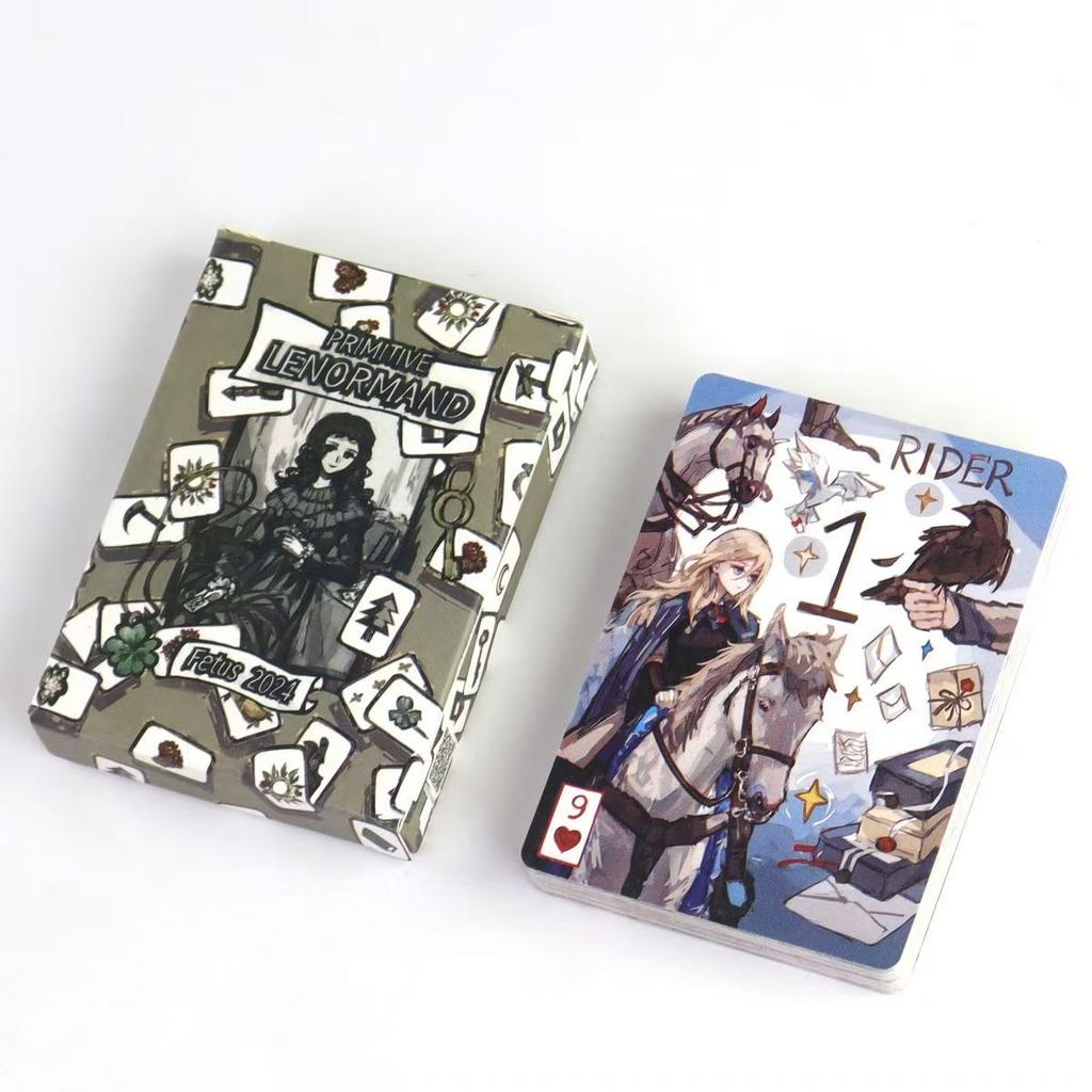 Primitive Lenormand Deck Rana System 9*6cm 42 Pcs Beginner-Friendly Lenormand Cards