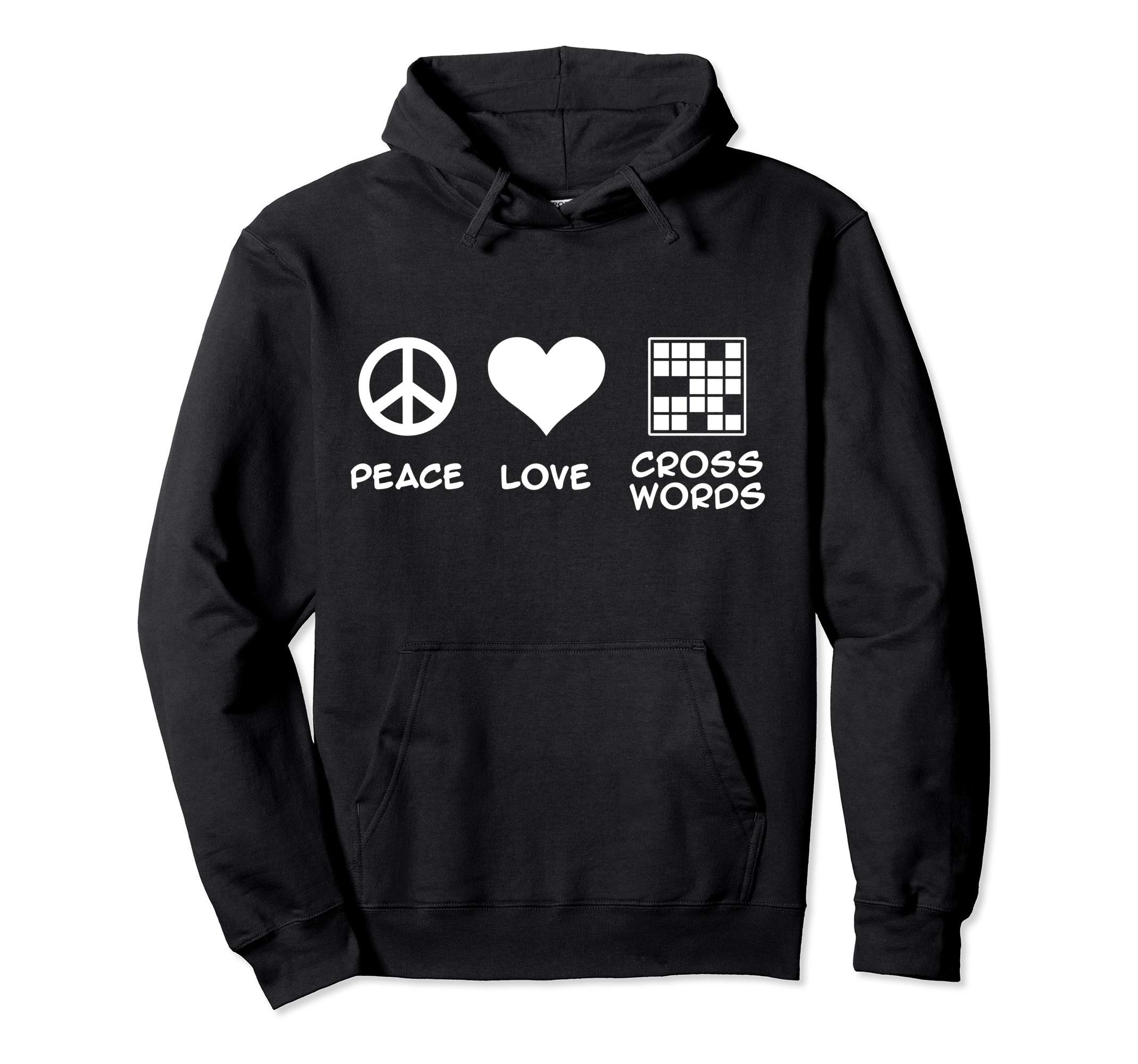 

Peace Love Crossword Hoodie