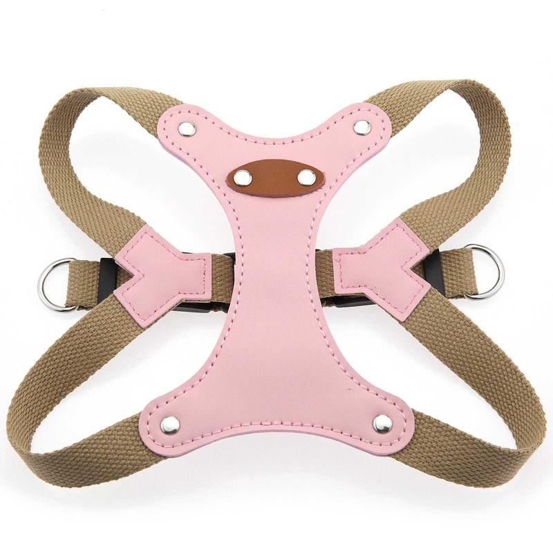 New Soft Leather Dog Vest Harness and Leash Set for Small Medium Dogs - Comfortable Escape-Proof Pet Harness Vest